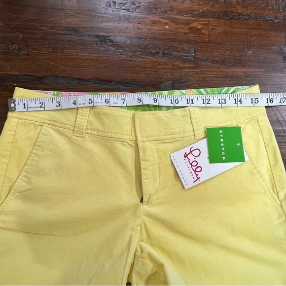 NWT 🍋 Lilly Pulitzer Lemon Sorbet Color Size 4. Cotton Corduroy super soft - Picture 10 of 10